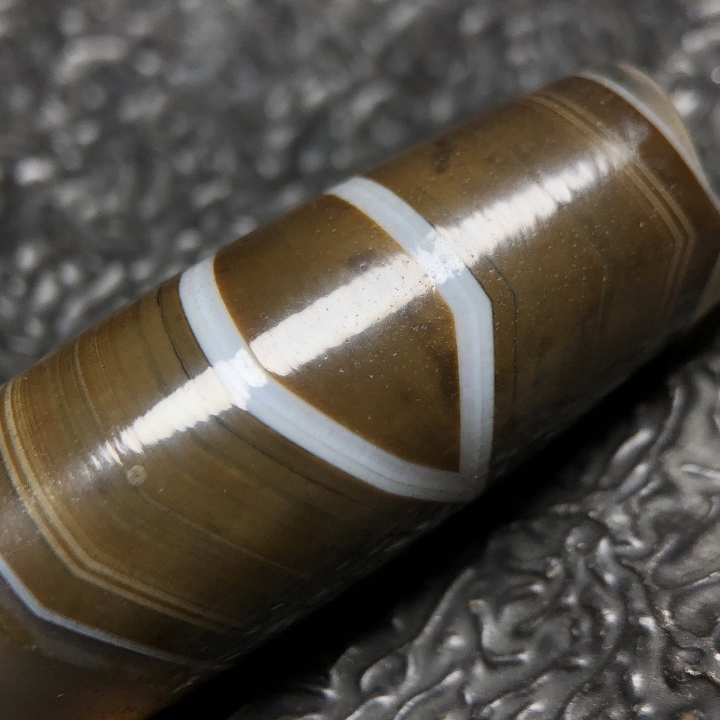 Chinese Natural Agate DZI Beads