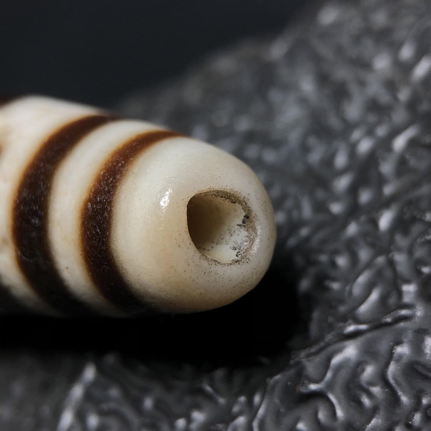 Chinese Natural Agate DZI Beads