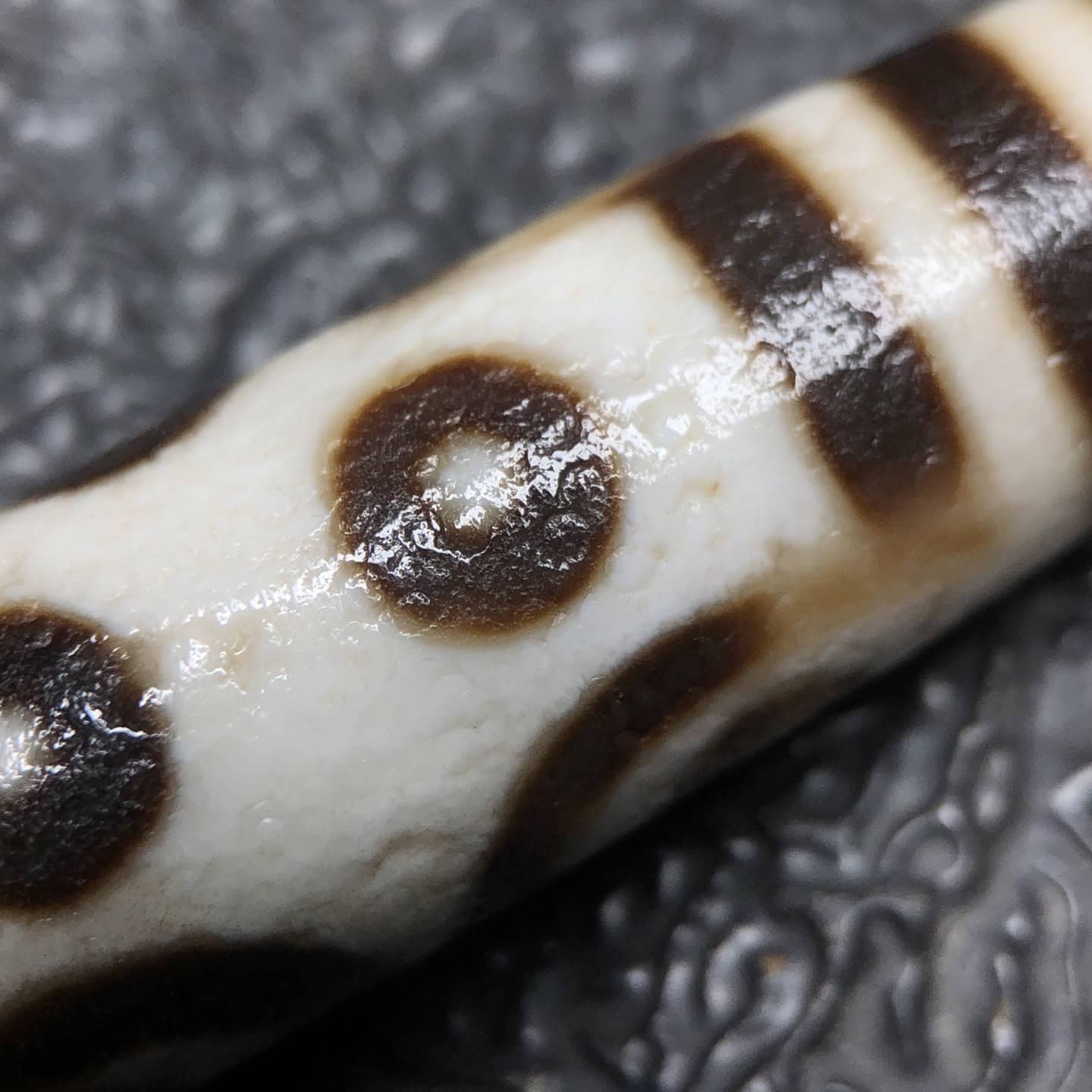 Chinese Natural Agate DZI Beads