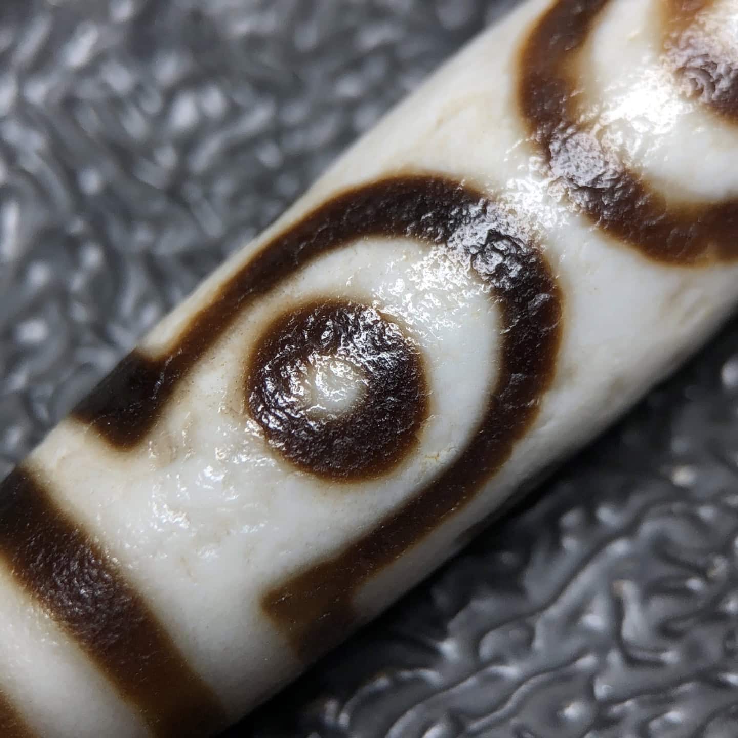 Chinese Natural Agate DZI Beads