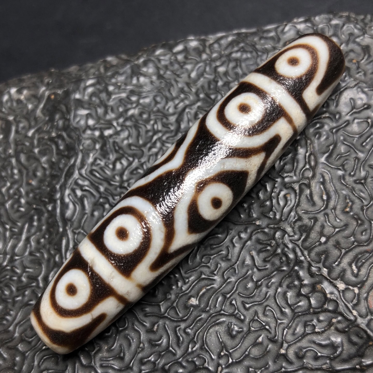 Chinese Natural Agate DZI Beads