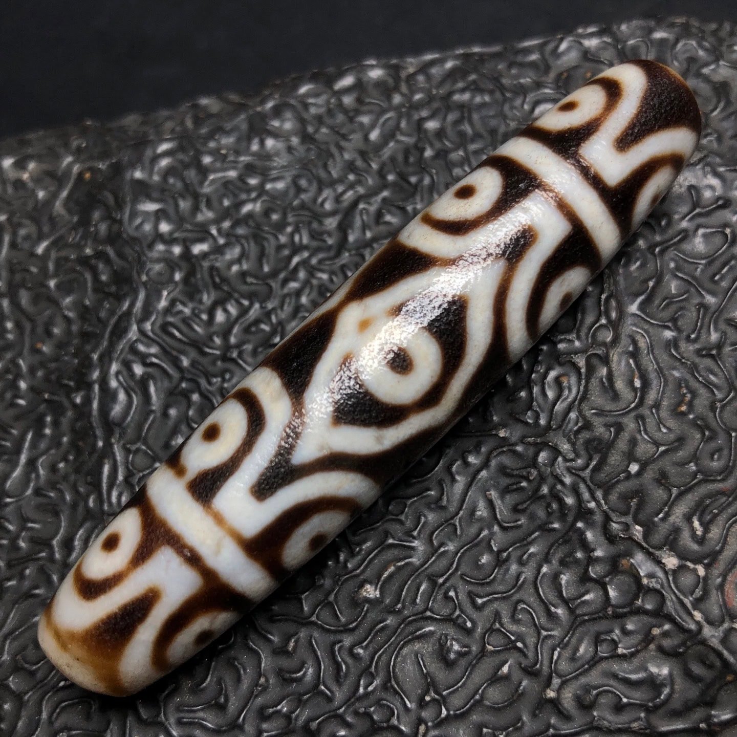 Chinese Natural Agate DZI Beads
