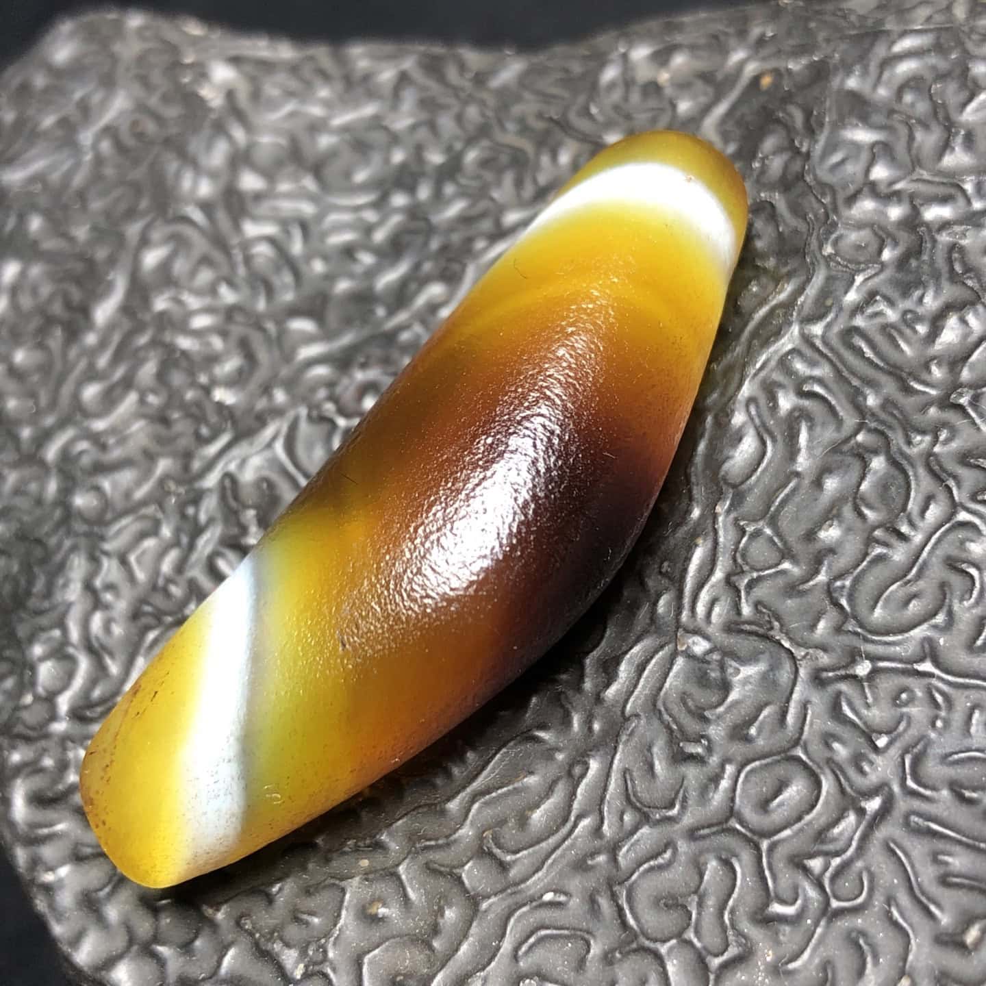 Chinese Natural Agate DZI Beads
