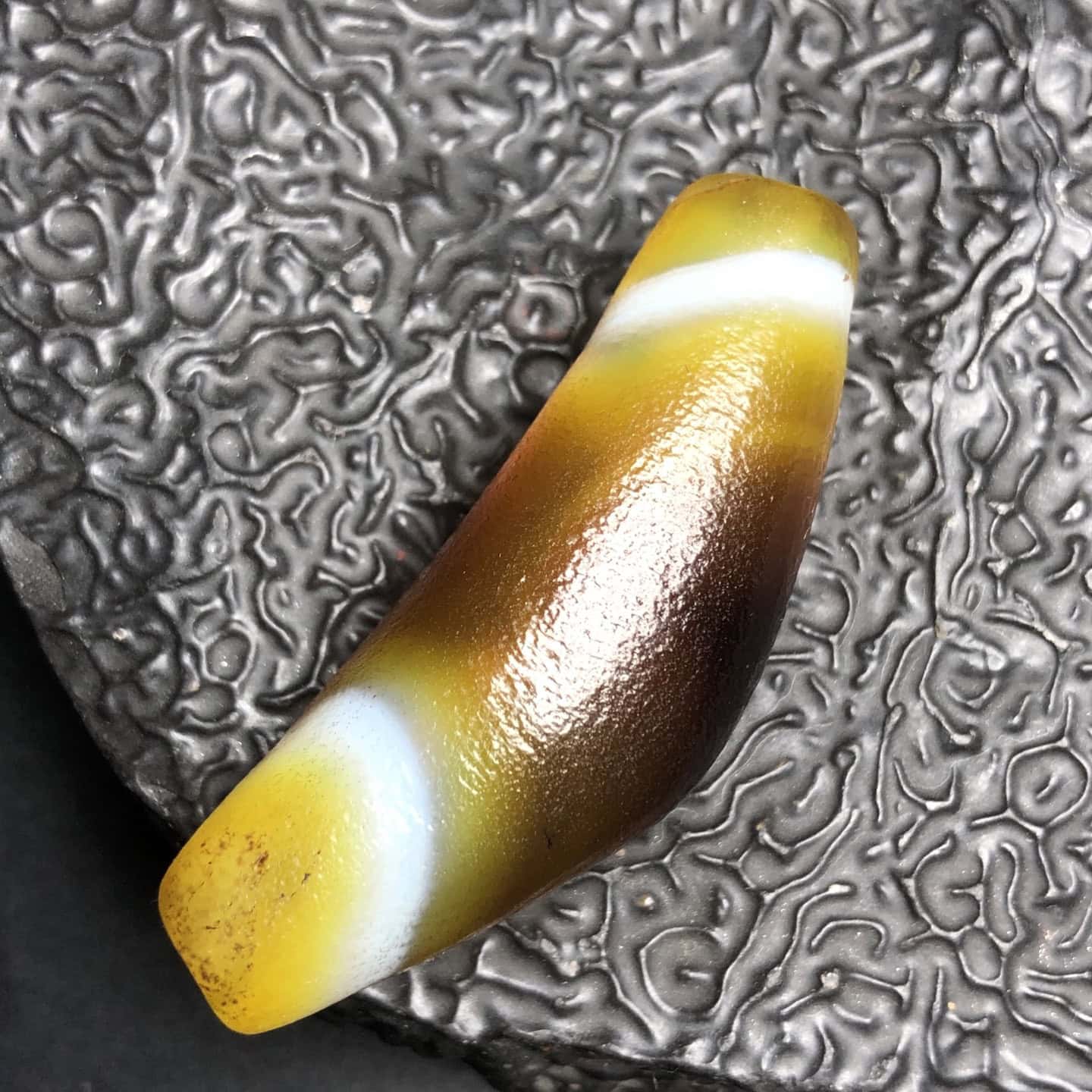 Chinese Natural Agate DZI Beads
