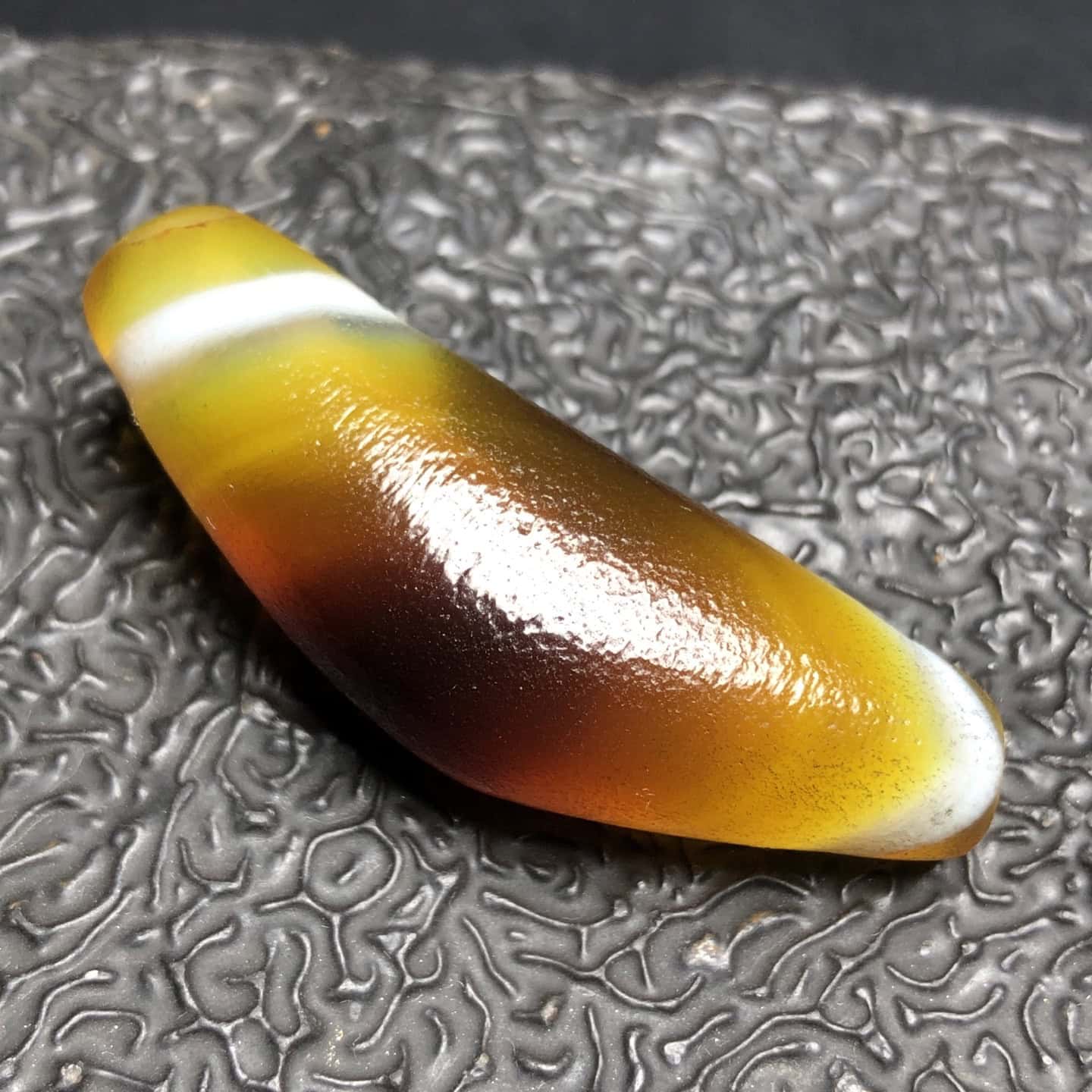 Chinese Natural Agate DZI Beads