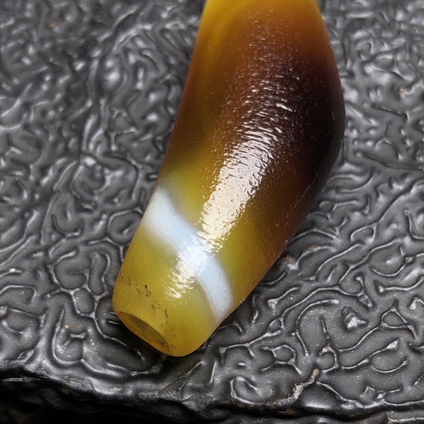 Chinese Natural Agate DZI Beads