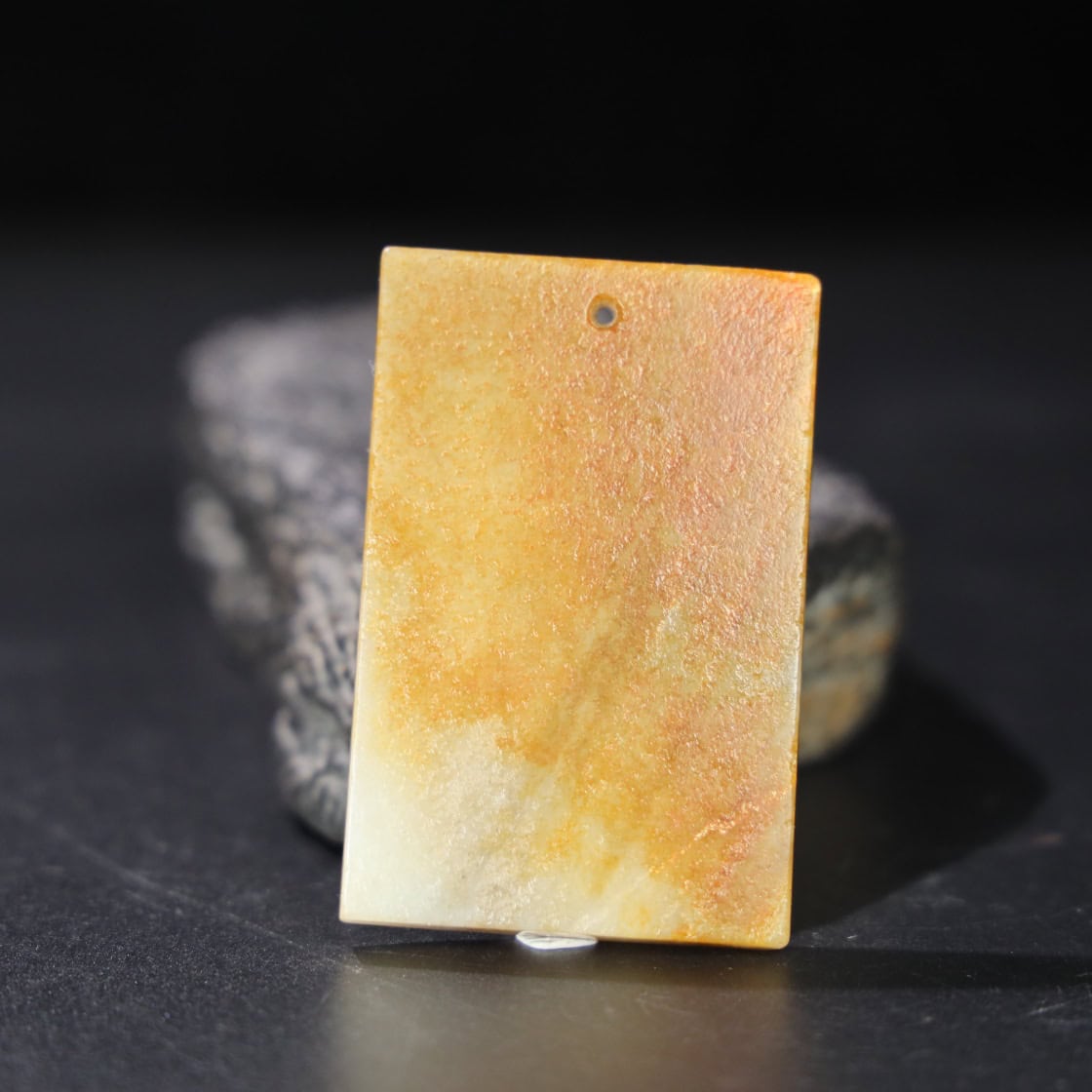 Chinese Natural Jade Carved Pendant
