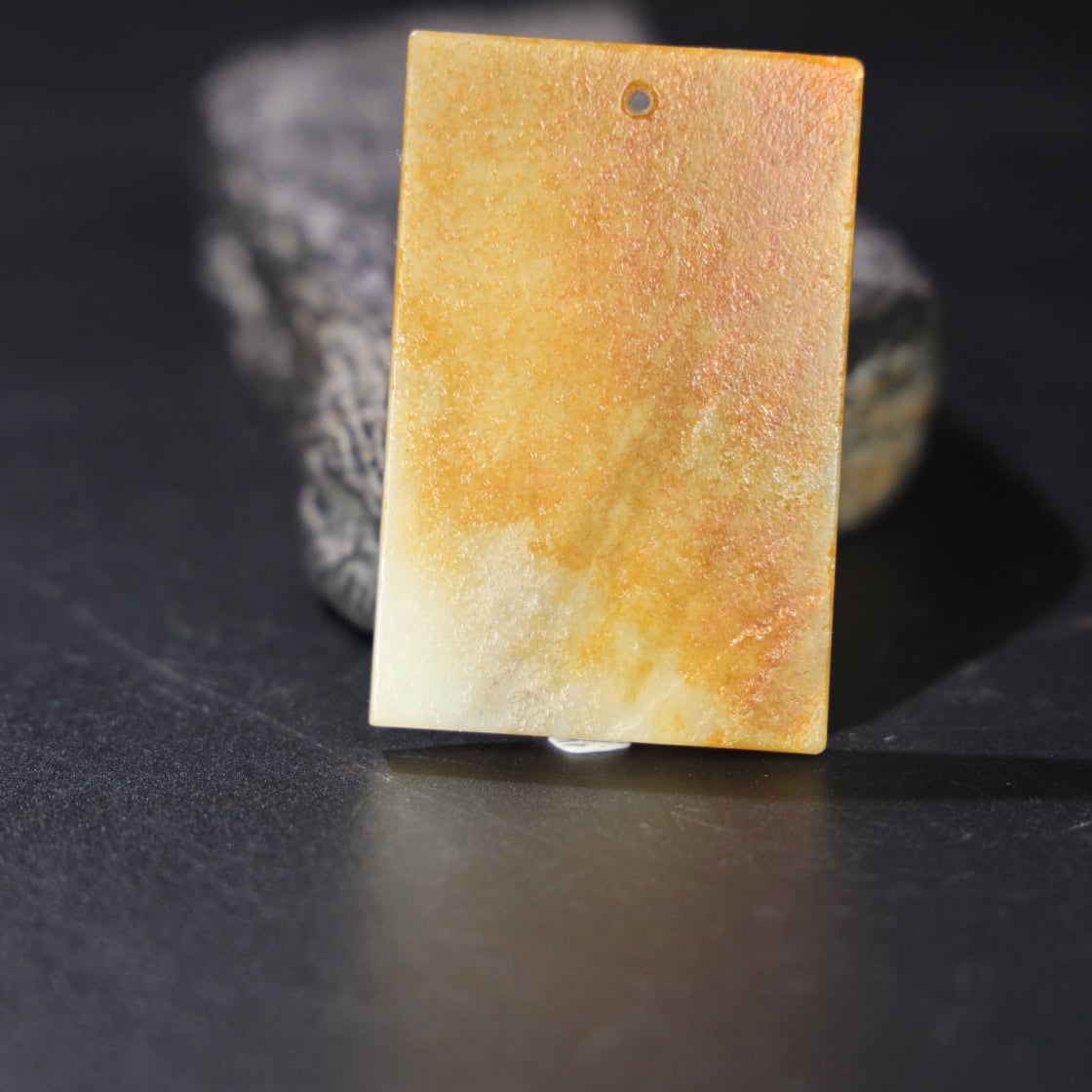 Chinese Natural Jade Carved Pendant