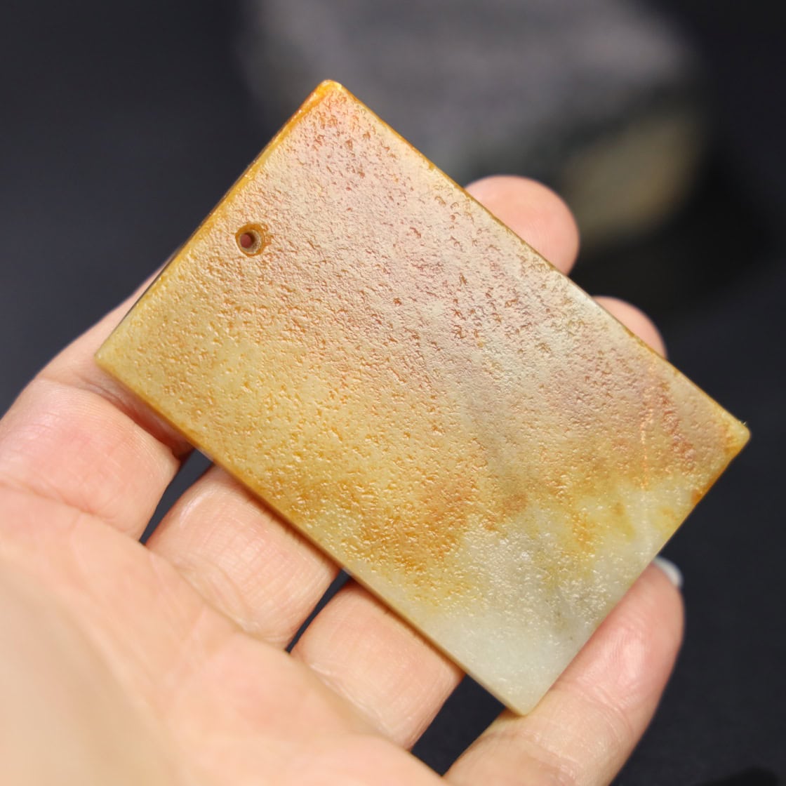 Chinese Natural Jade Carved Pendant