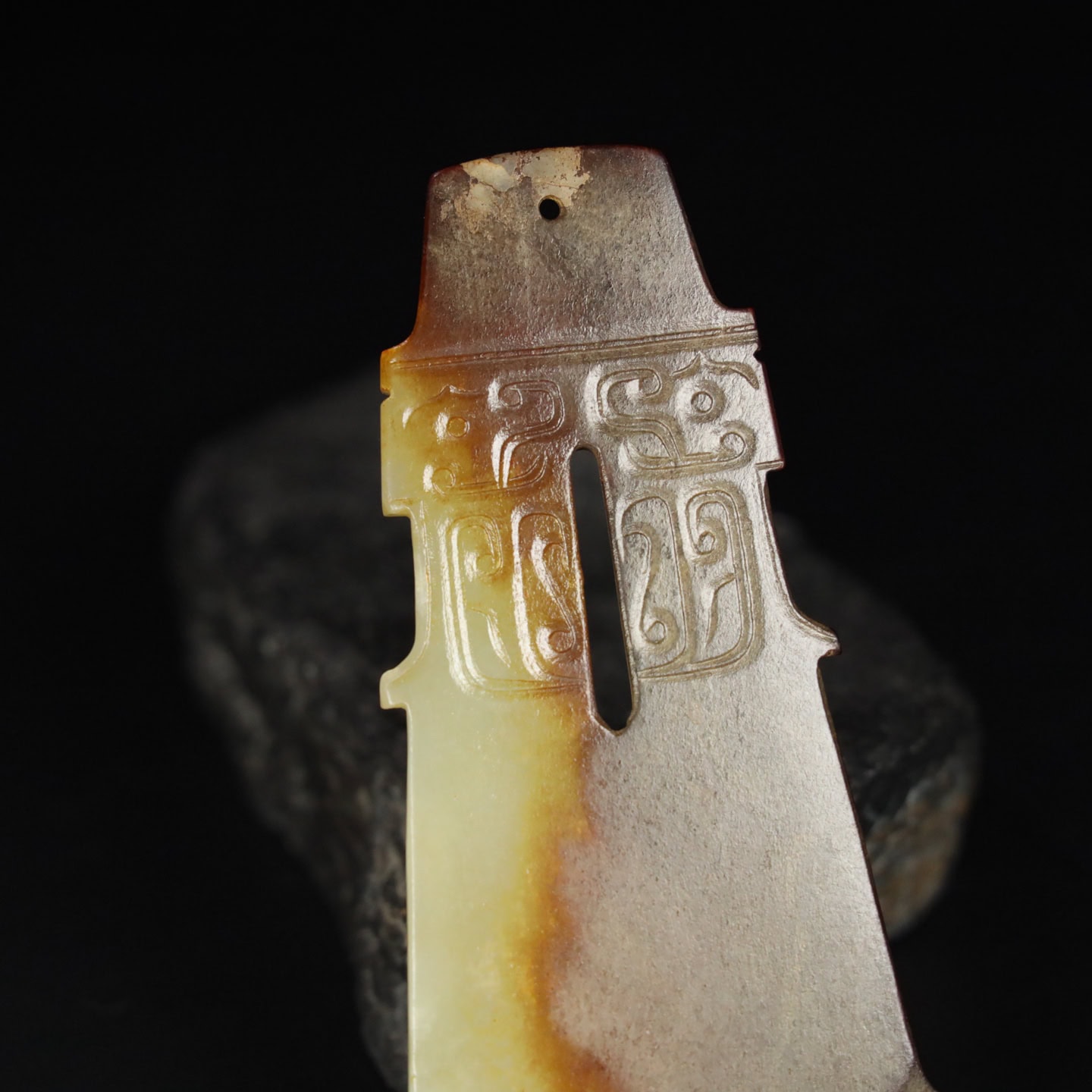 Chinese Natural Jade Carved House