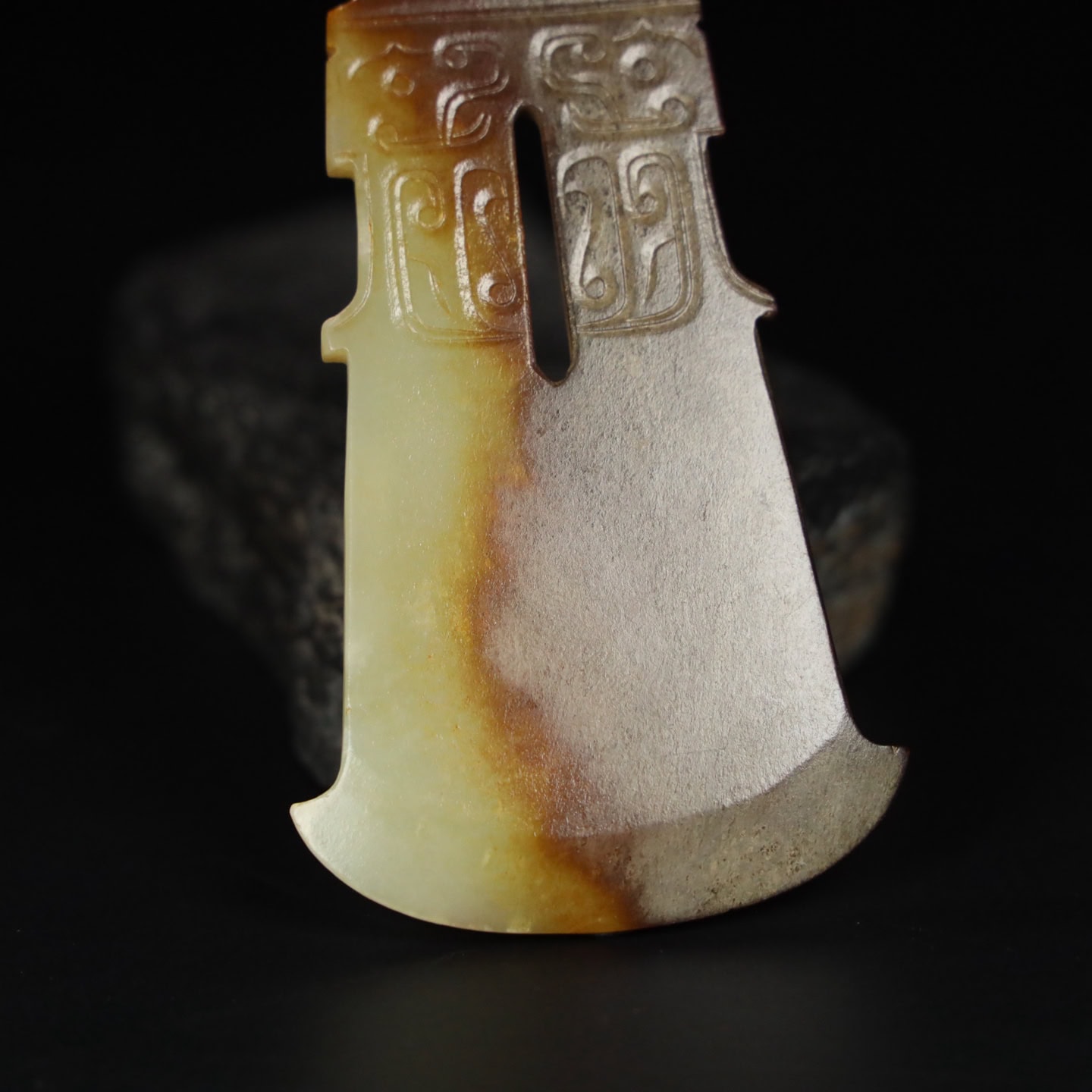 Chinese Natural Jade Carved House