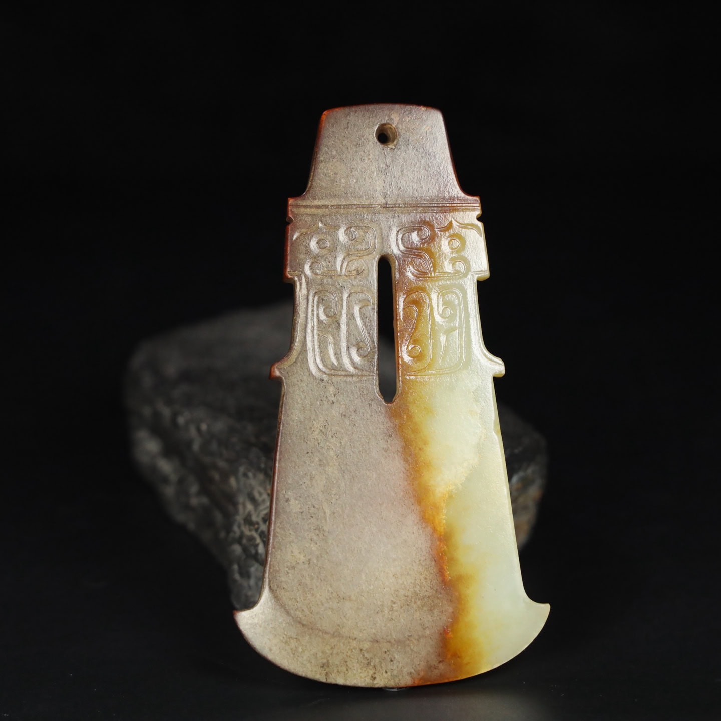 Chinese Natural Jade Carved House