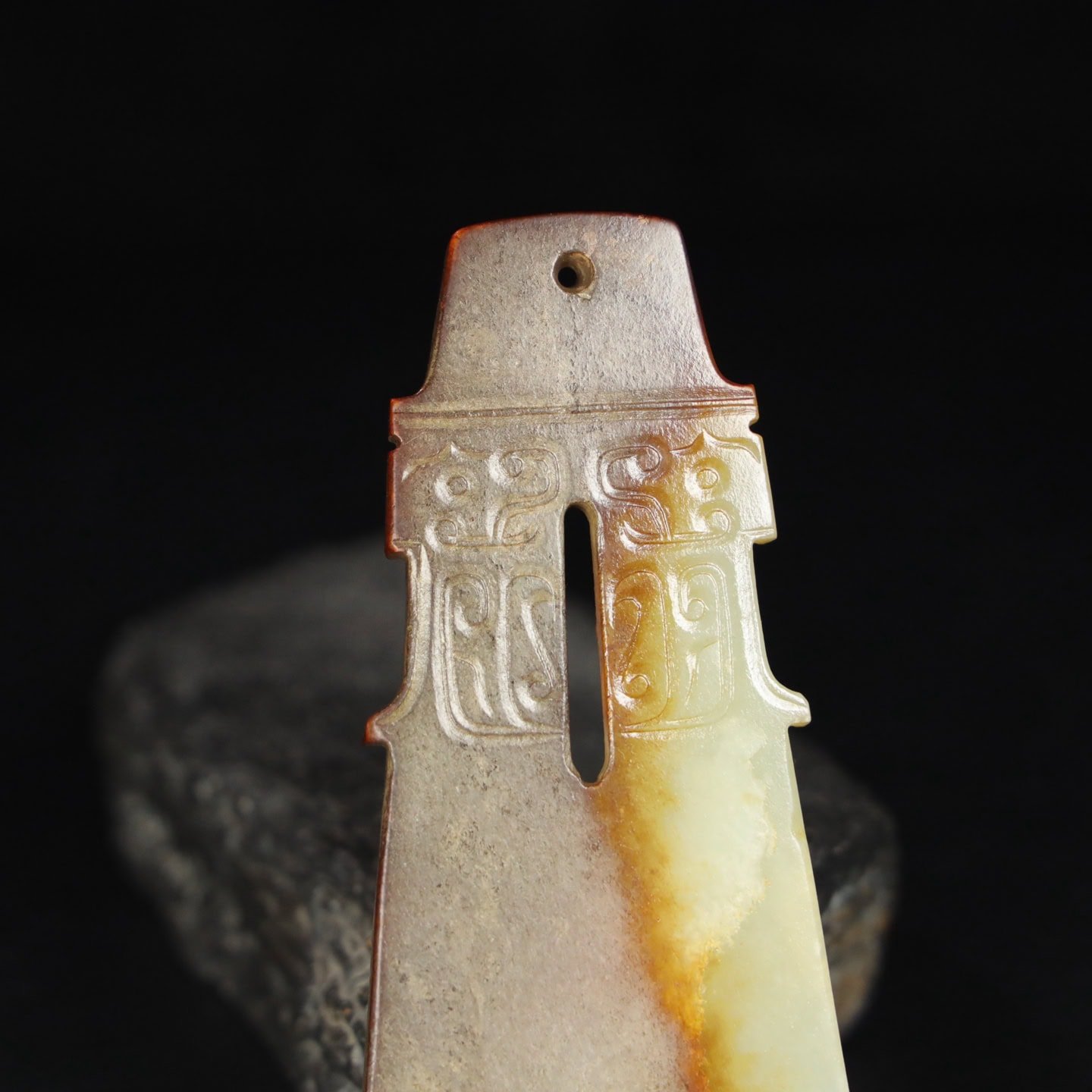 Chinese Natural Jade Carved House