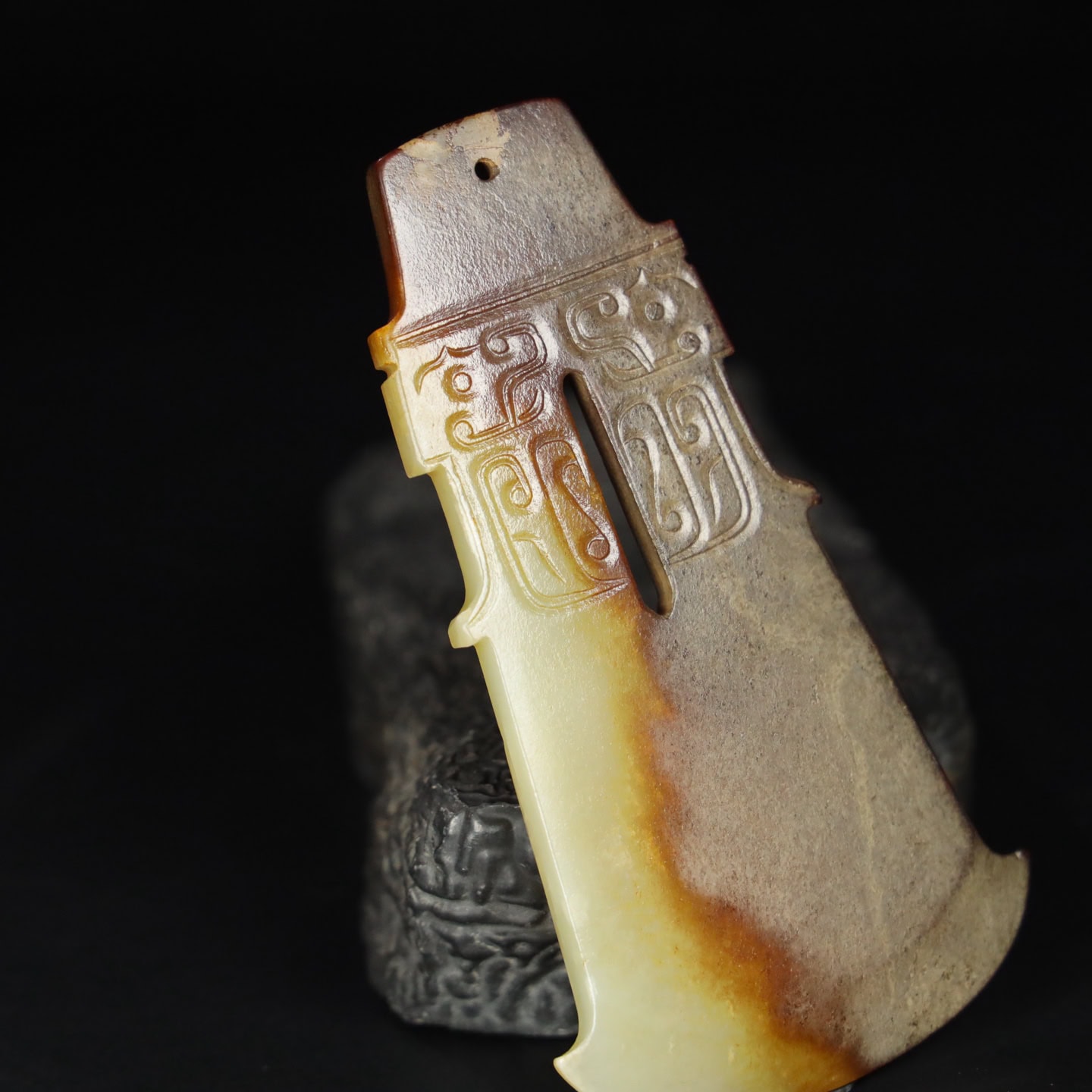 Chinese Natural Jade Carved House