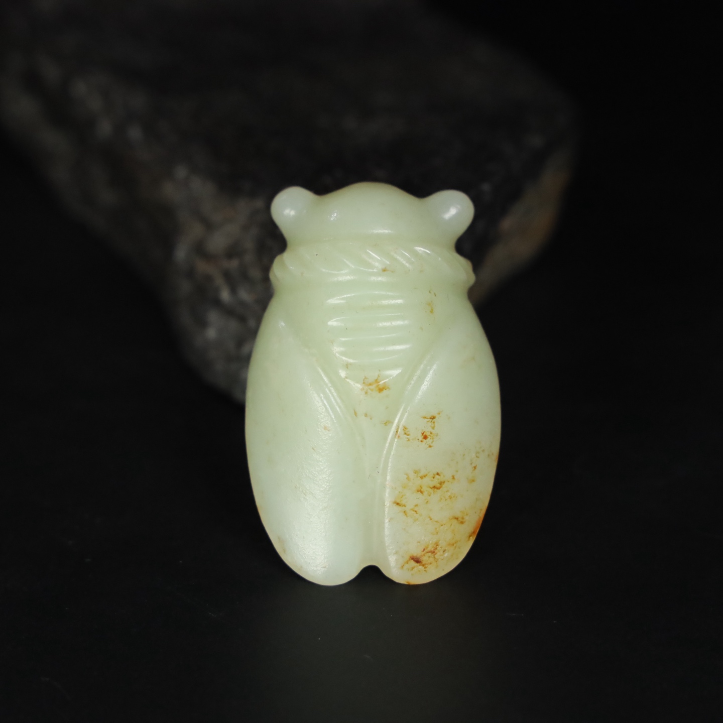 Chinese Natural Jade Carved Cicada