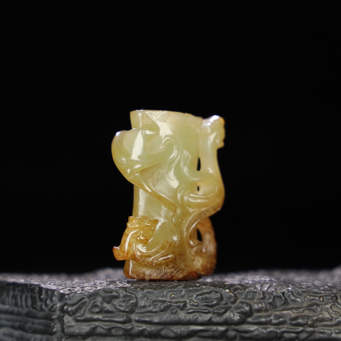 Chinese Natural Jade Carved Ornament