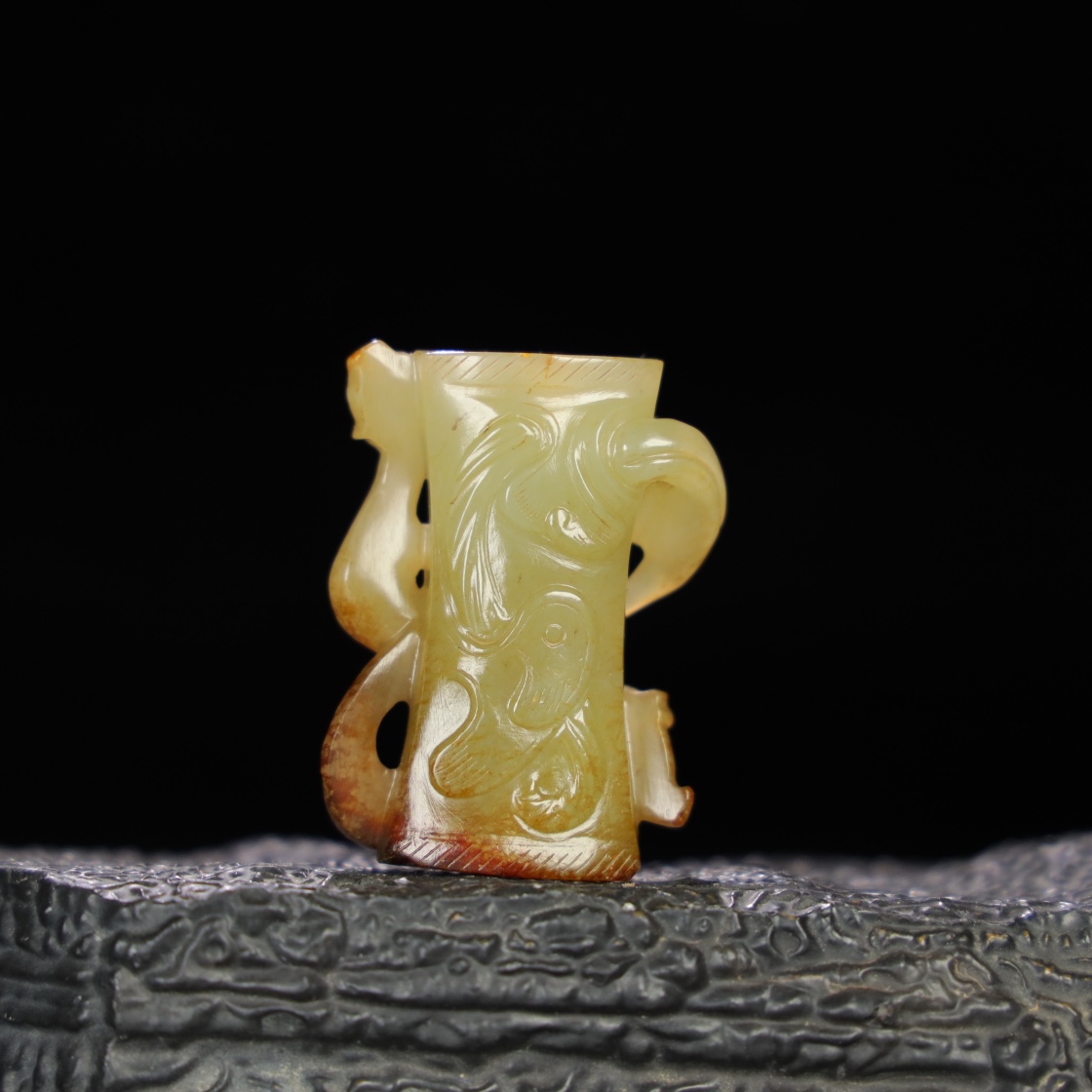 Chinese Natural Jade Carved Ornament