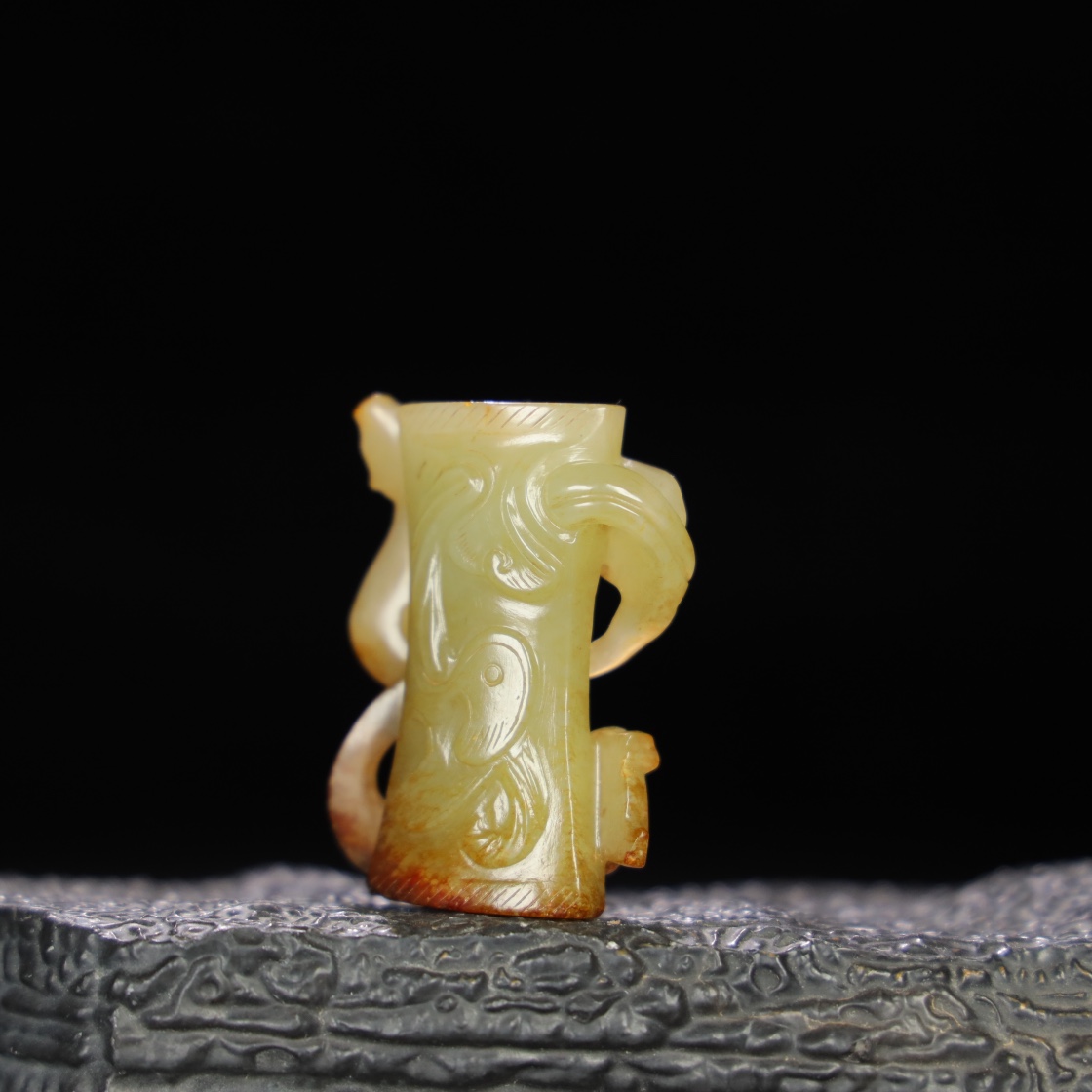 Chinese Natural Jade Carved Ornament