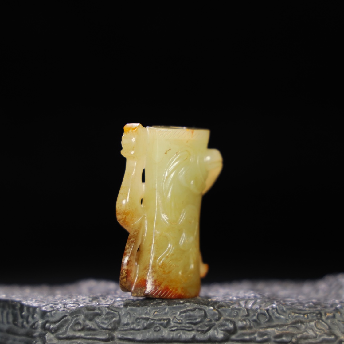 Chinese Natural Jade Carved Ornament