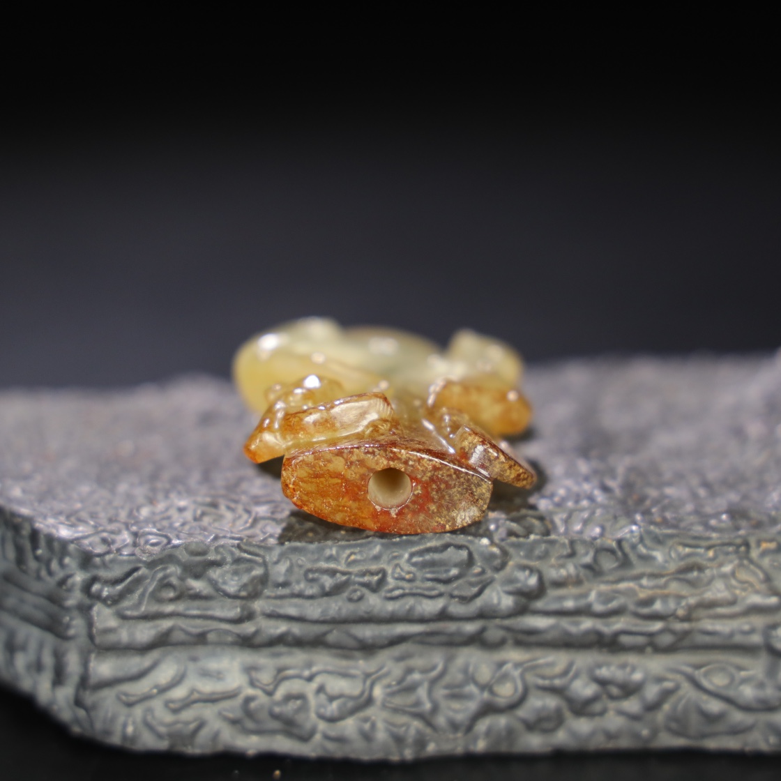Chinese Natural Jade Carved Ornament