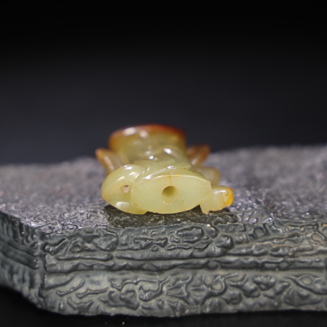 Chinese Natural Jade Carved Ornament