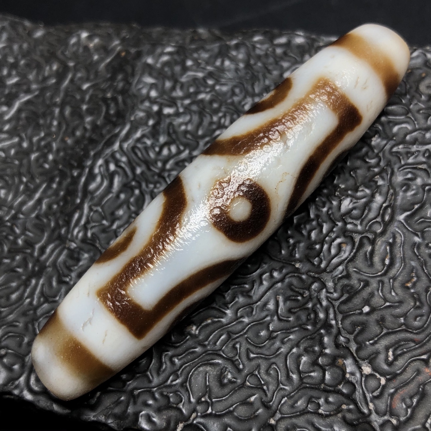 Chinese Natural Agate DZI Beads