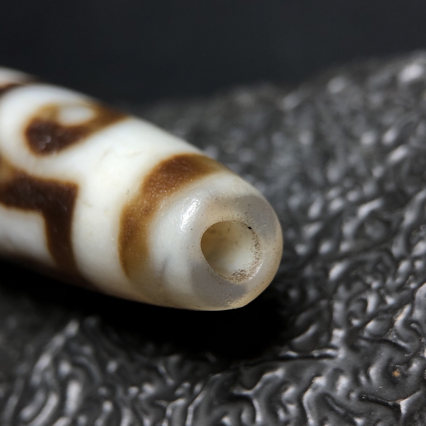 Chinese Natural Agate DZI Beads