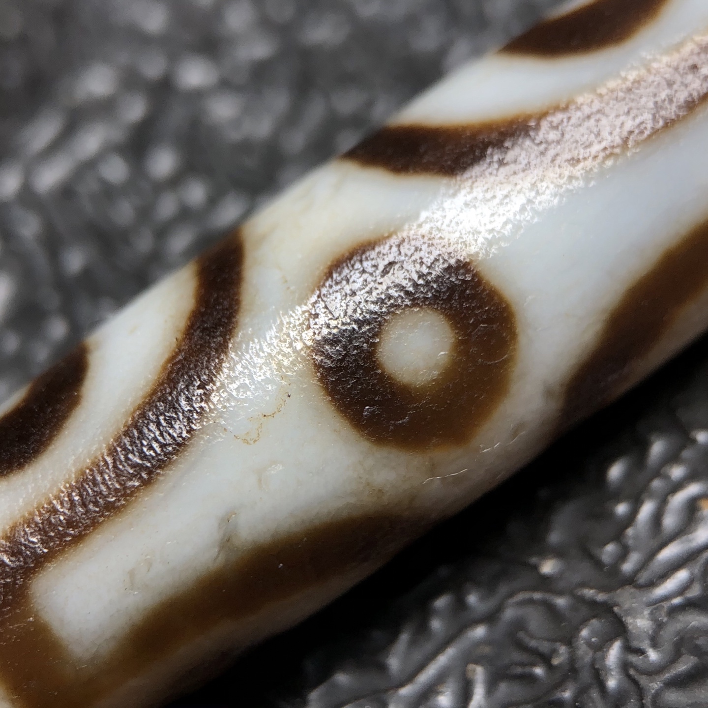 Chinese Natural Agate DZI Beads