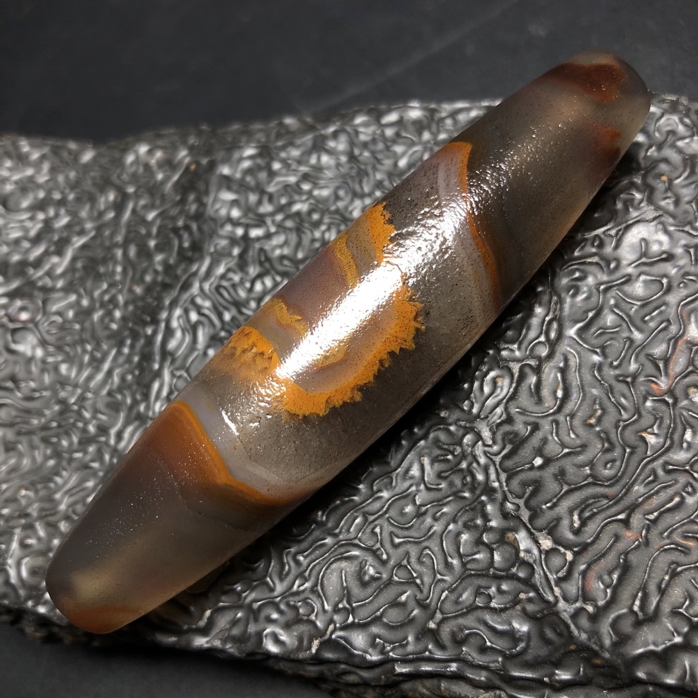 Chinese Natural Agate DZI Beads