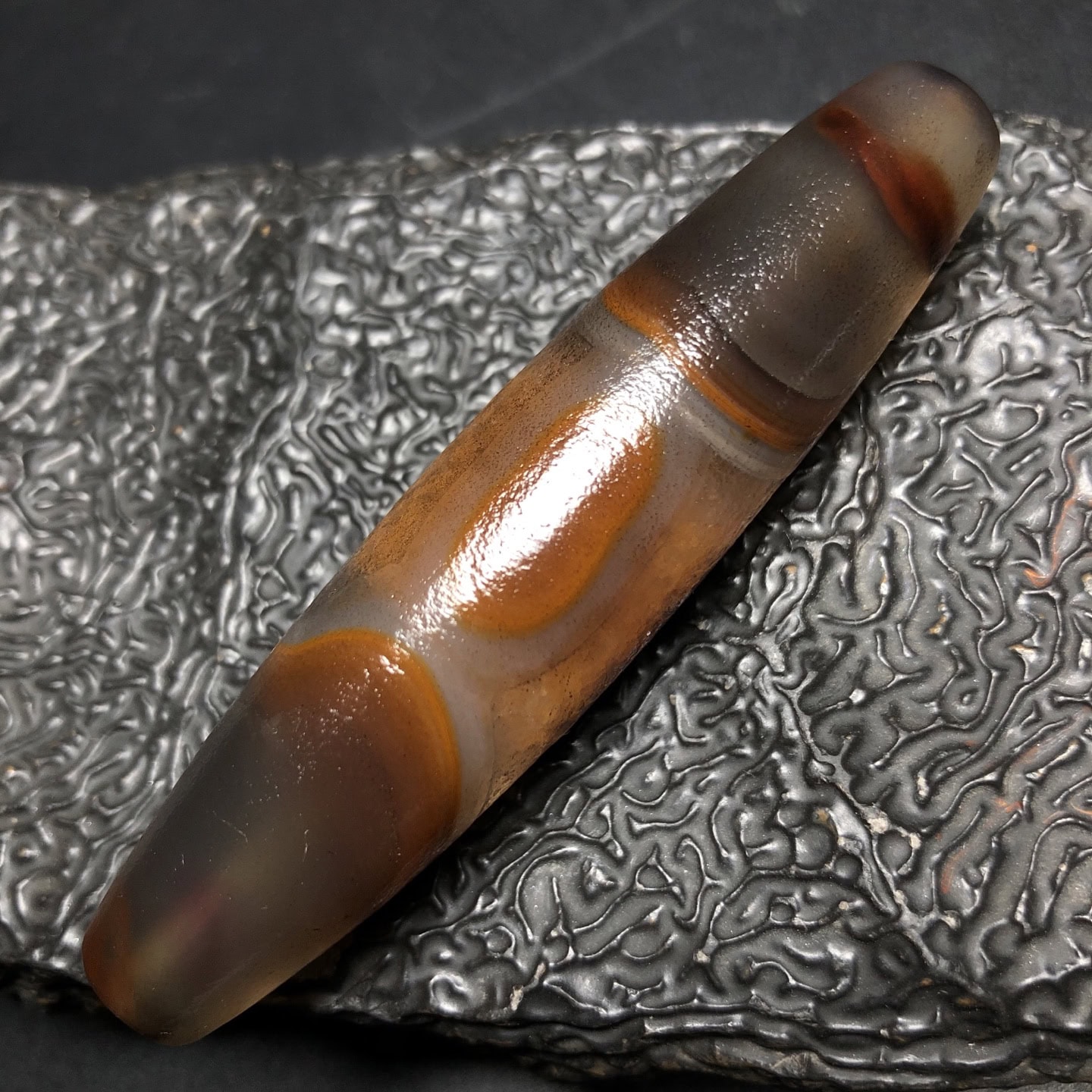 Chinese Natural Agate DZI Beads