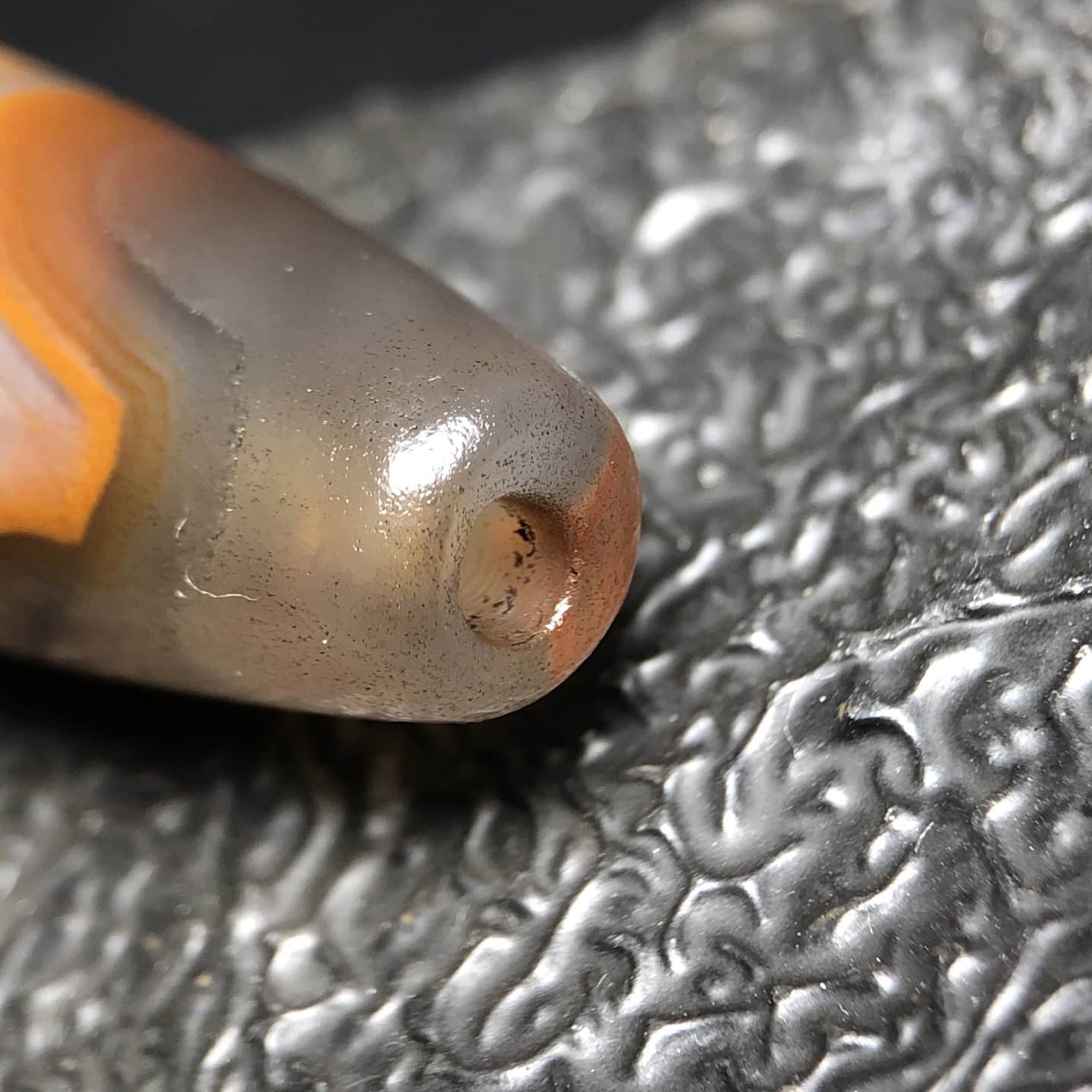 Chinese Natural Agate DZI Beads