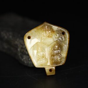 Chinese Natural Jade Carved Buddha amulets