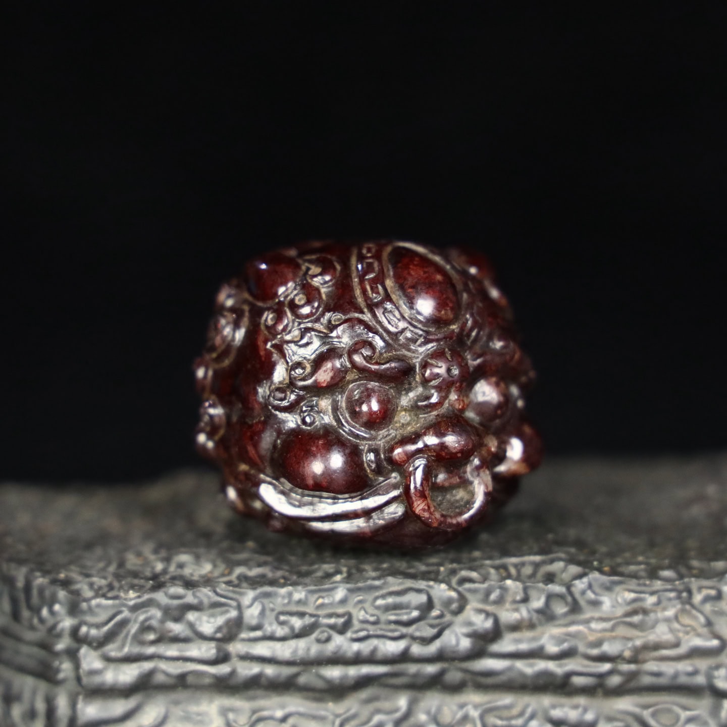 Chinese Natural Jade Carved handballs