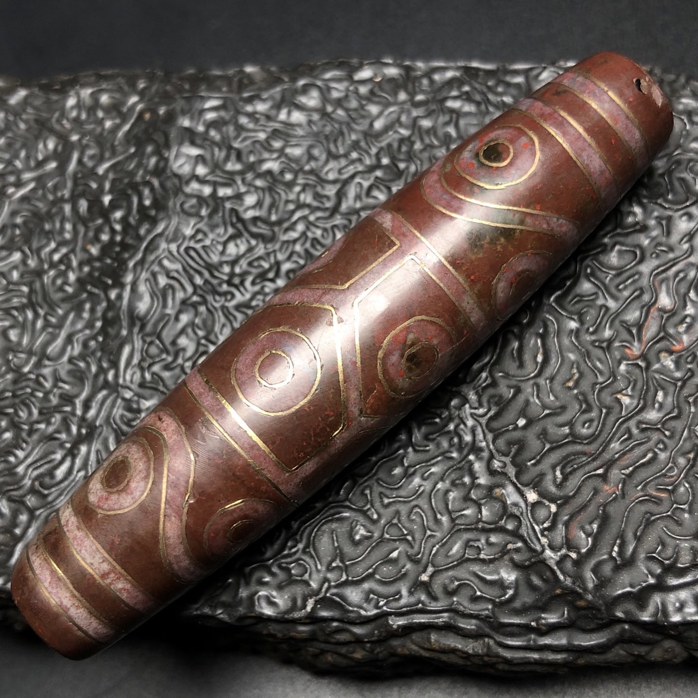 Chinese Natural Agate DZI Beads