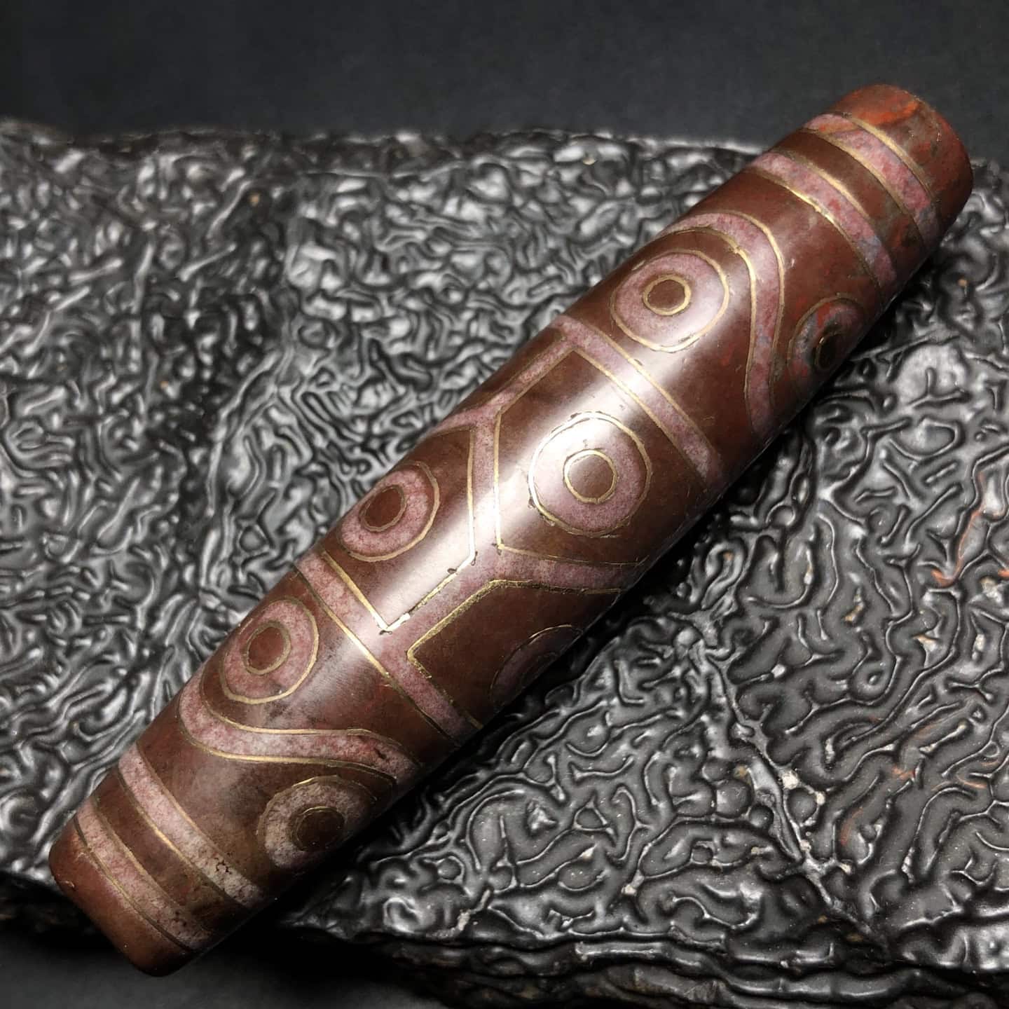 Chinese Natural Agate DZI Beads