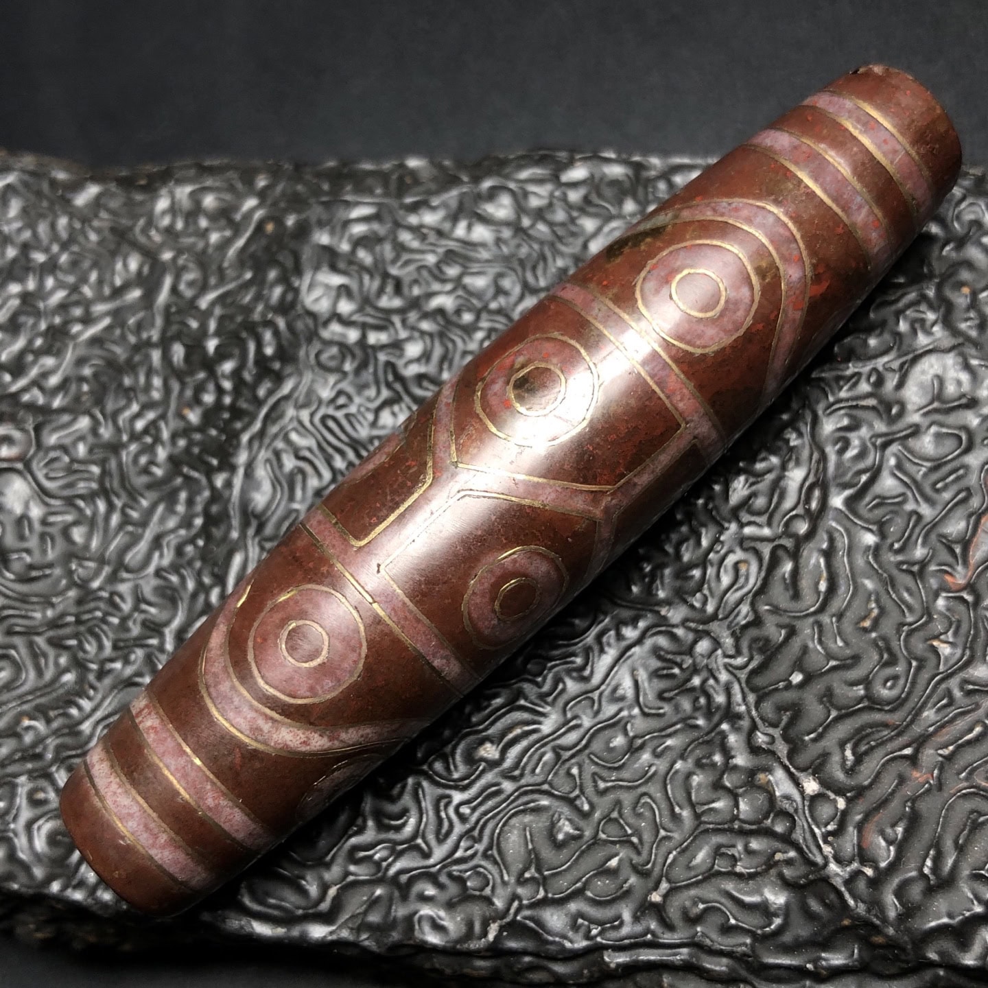 Chinese Natural Agate DZI Beads
