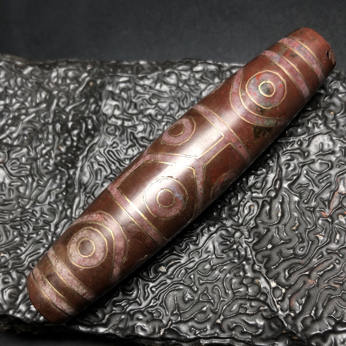 Chinese Natural Agate DZI Beads