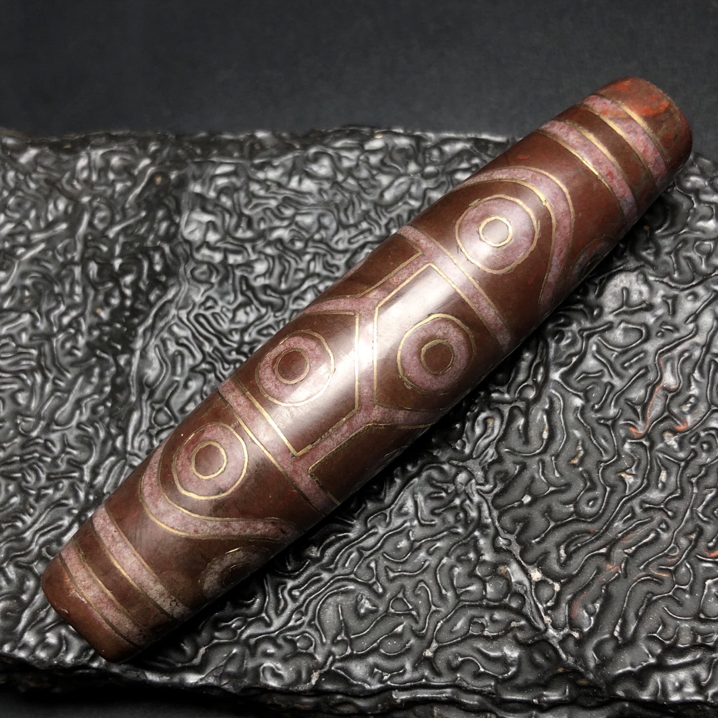 Chinese Natural Agate DZI Beads