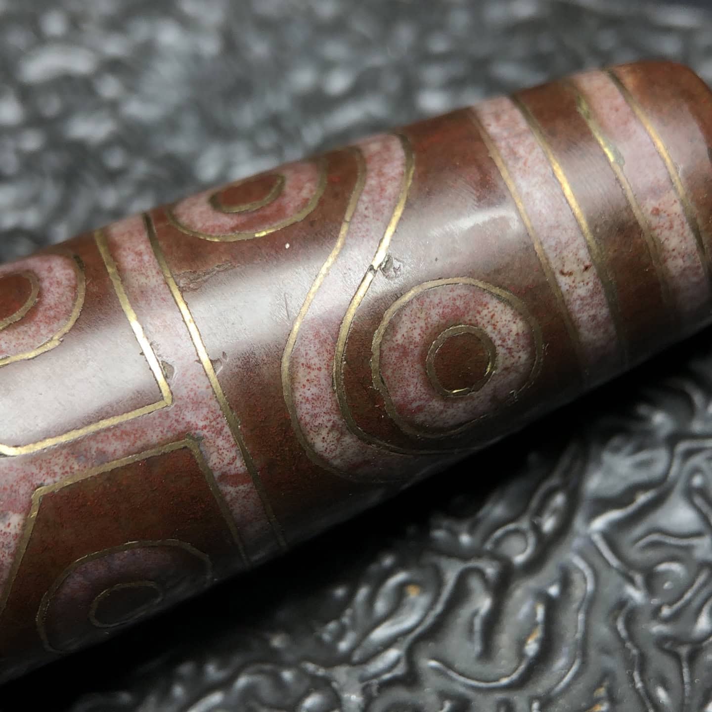 Chinese Natural Agate DZI Beads