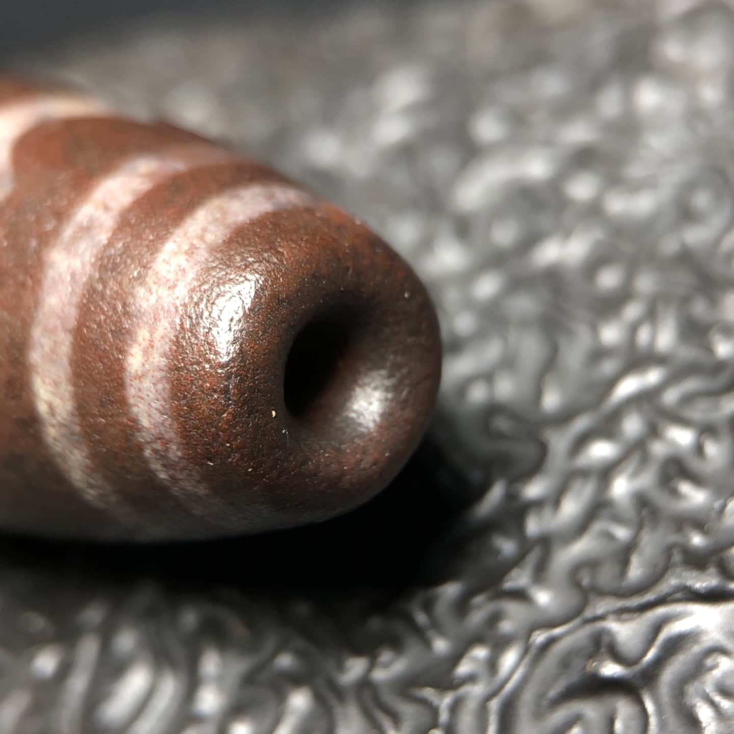 Chinese Natural Agate DZI Beads