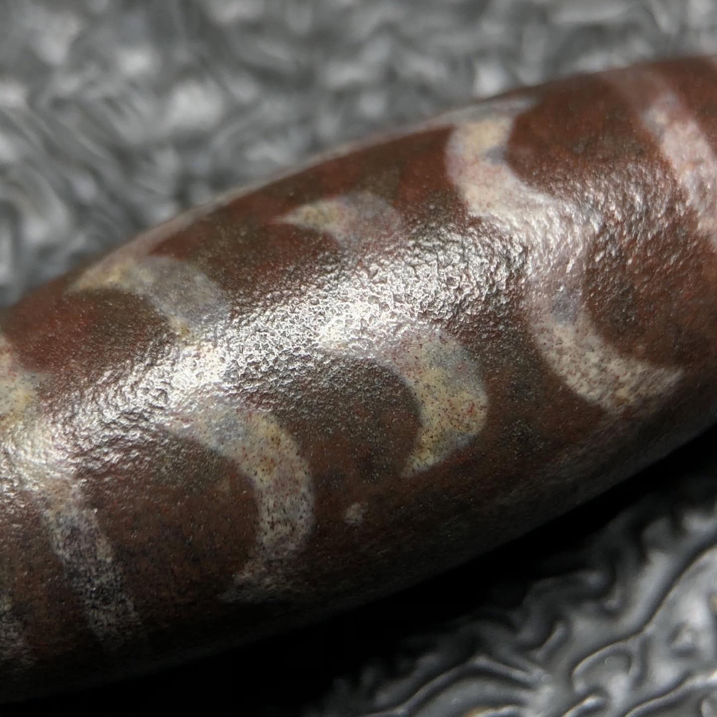 Chinese Natural Agate DZI Beads