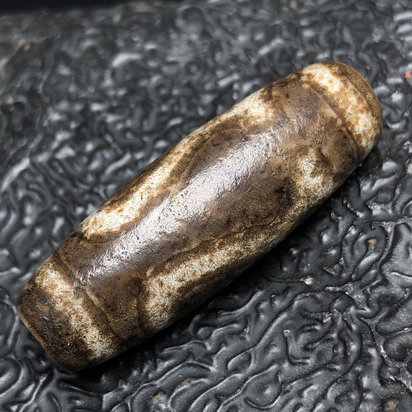 Chinese Natural Agate DZI Beads