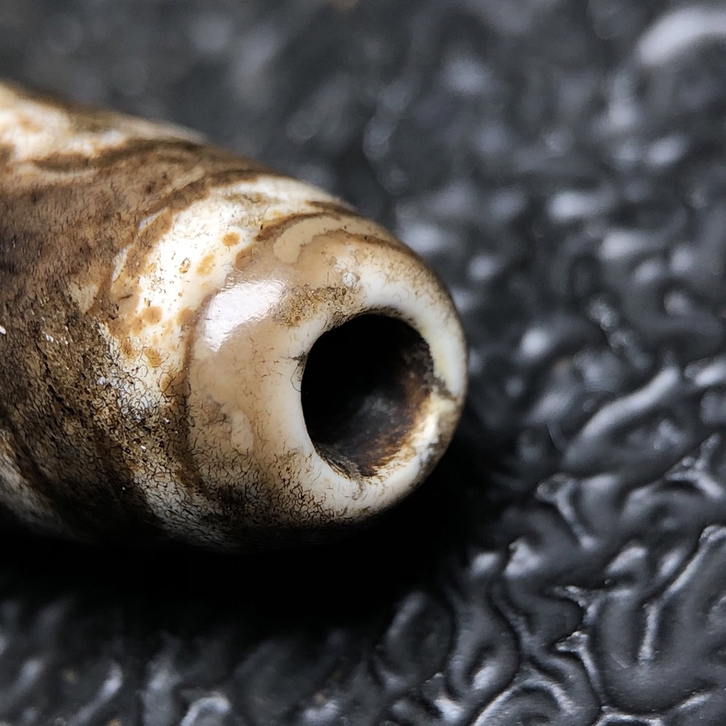 Chinese Natural Agate DZI Beads