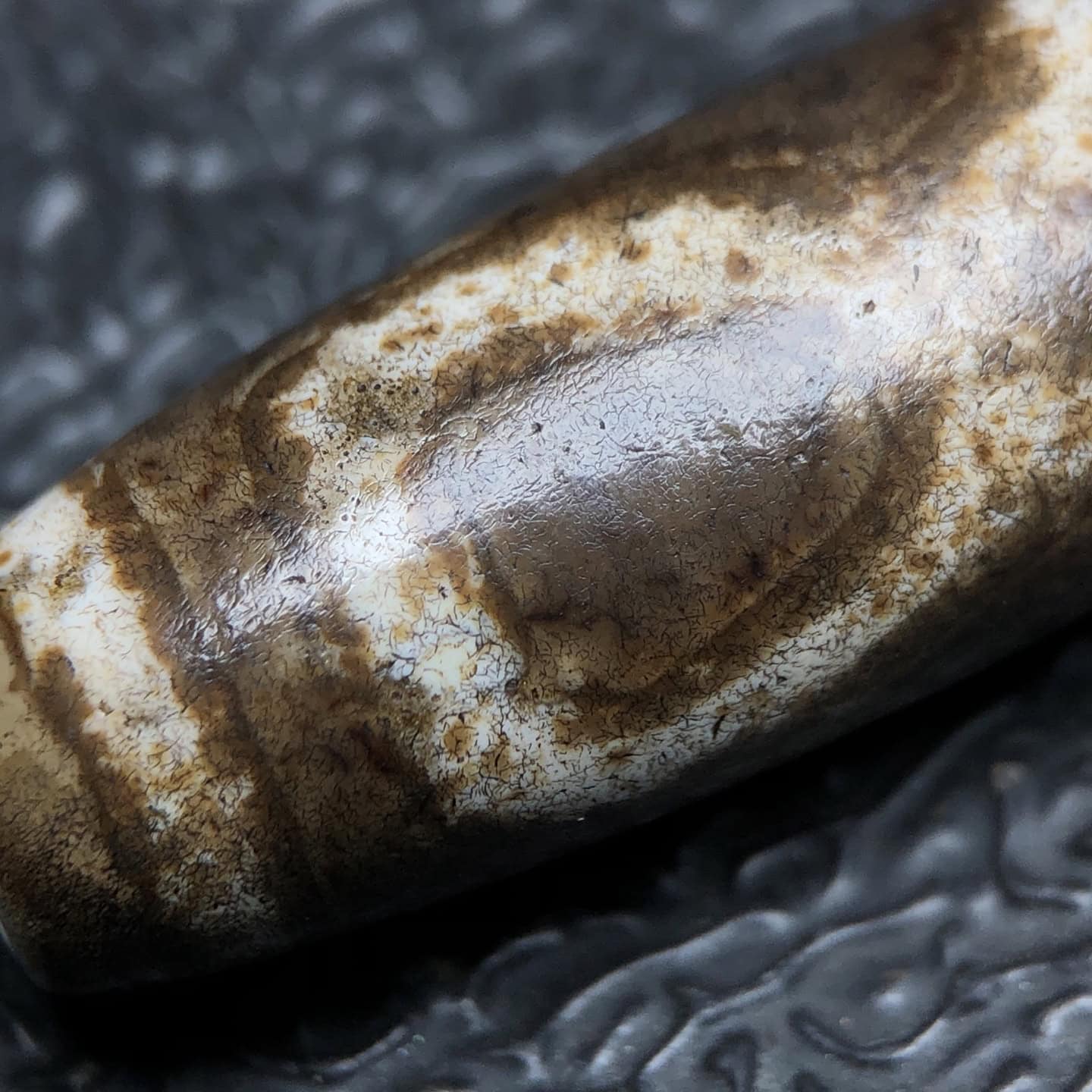 Chinese Natural Agate DZI Beads