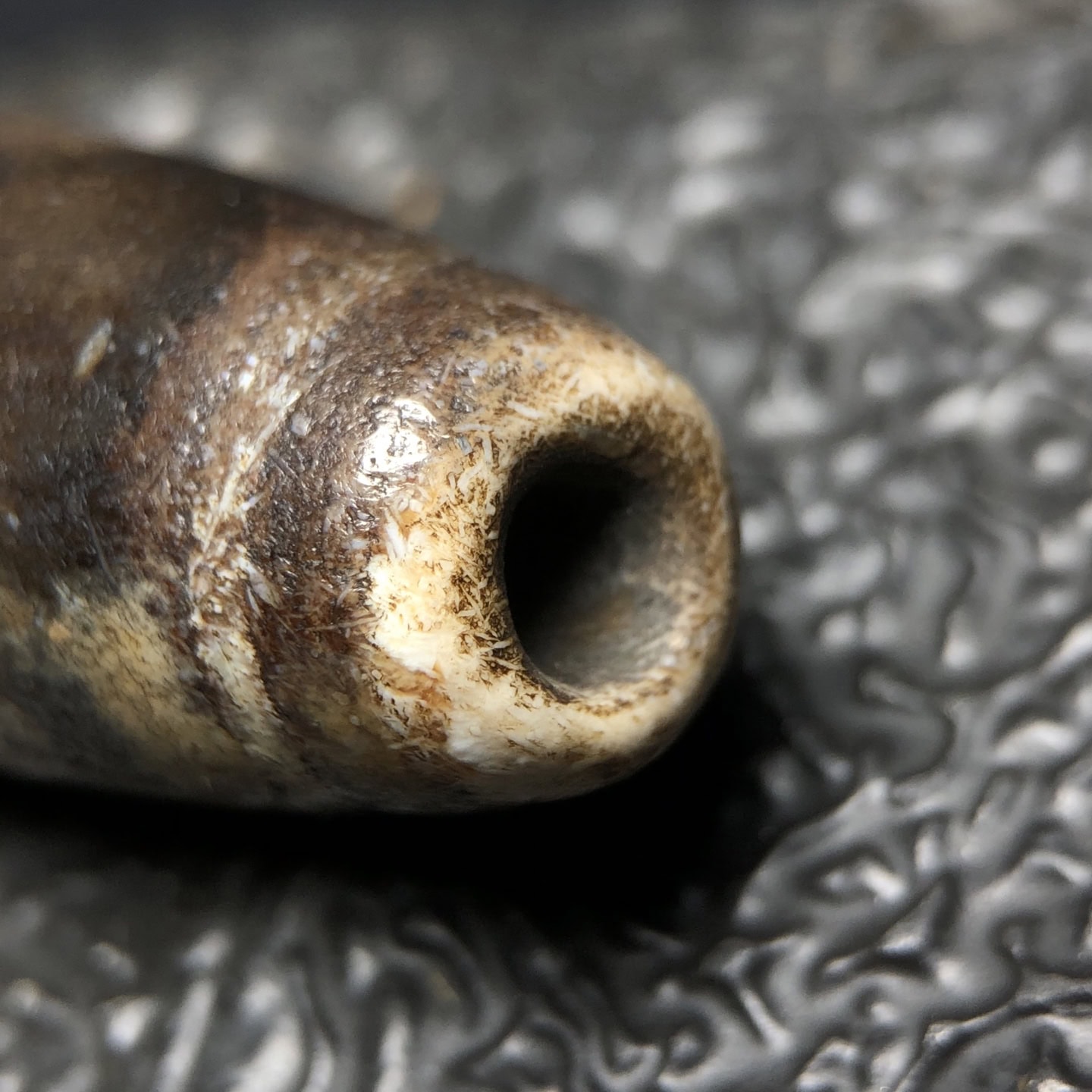 Chinese Natural Agate DZI Beads
