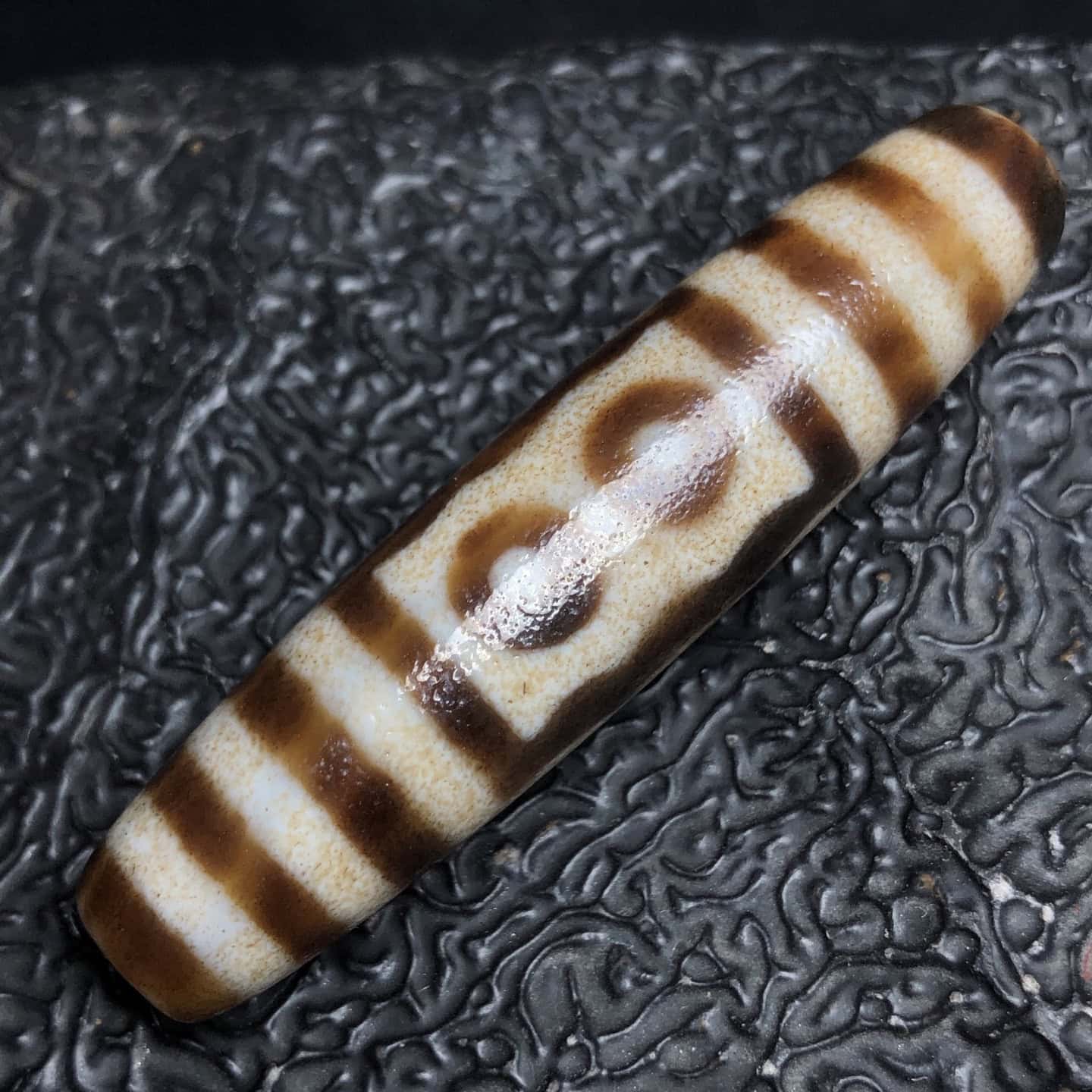 Chinese Natural Agate DZI Beads