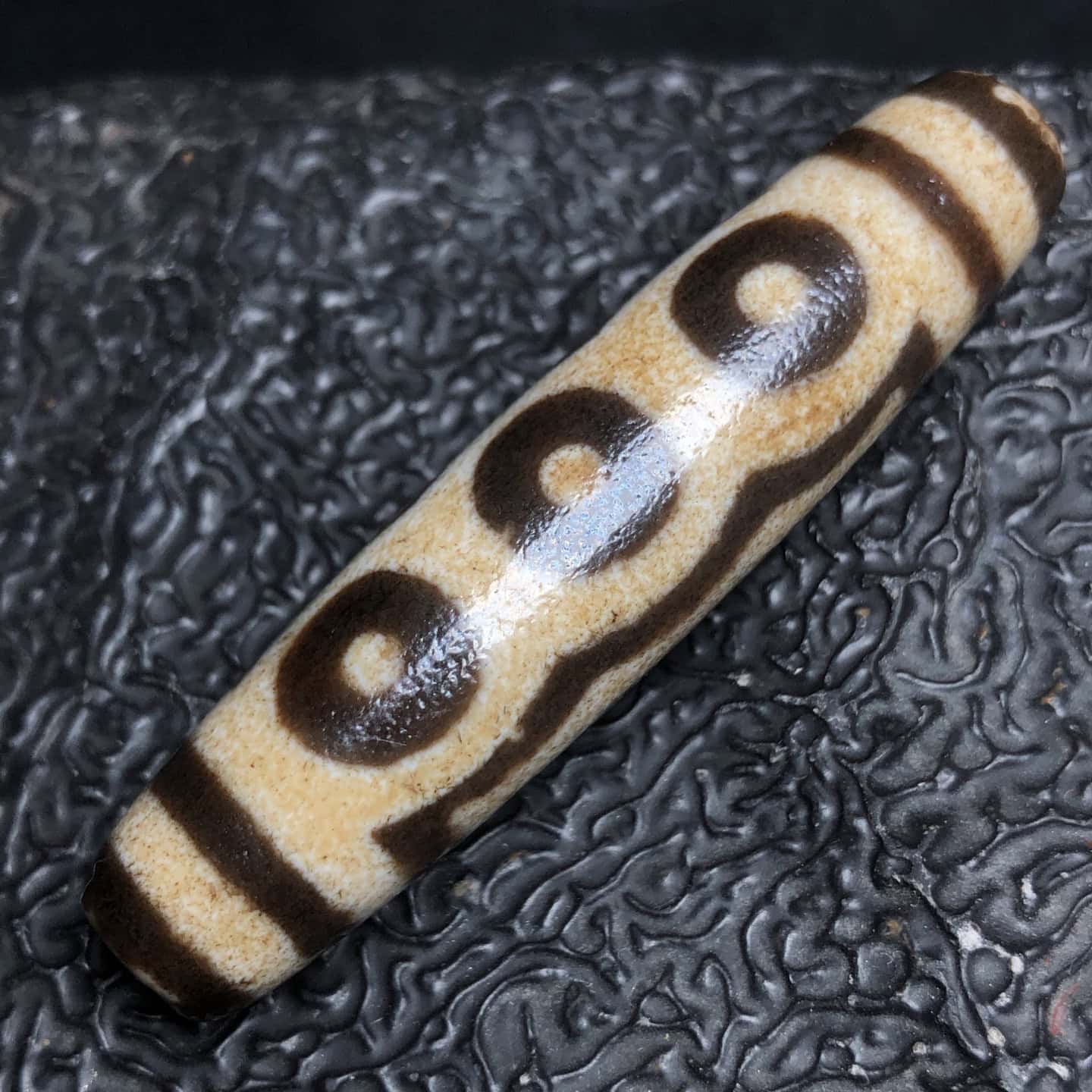 Chinese Natural Agate DZI Beads