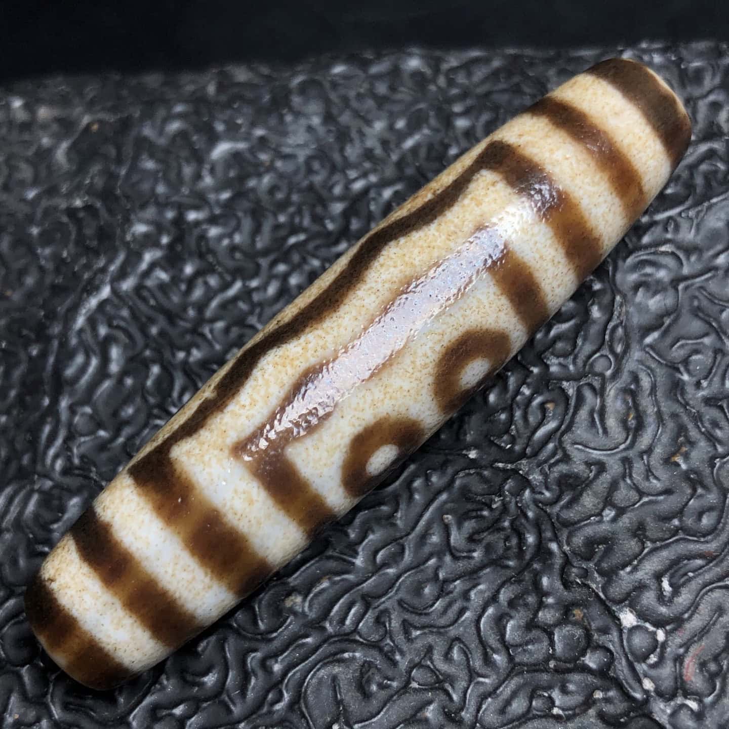 Chinese Natural Agate DZI Beads