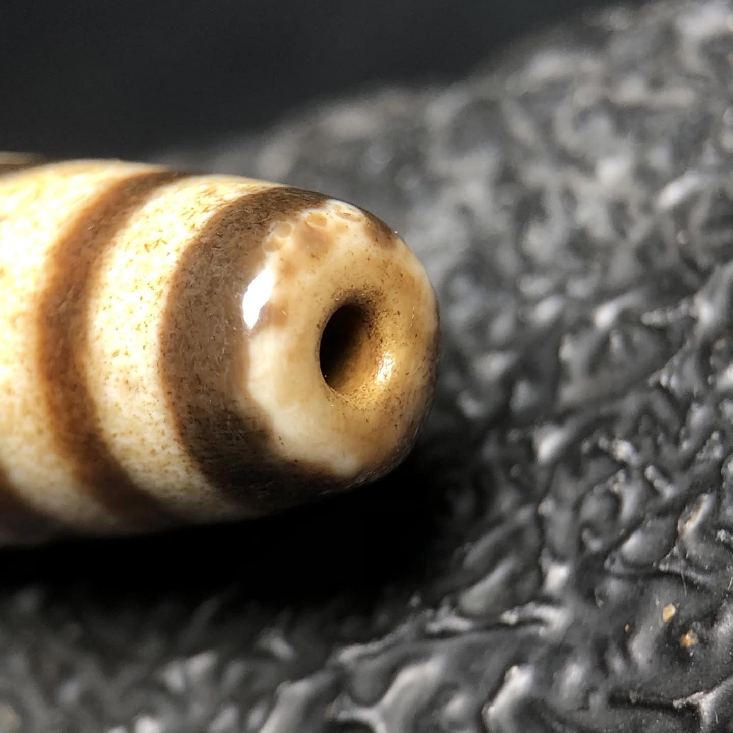 Chinese Natural Agate DZI Beads