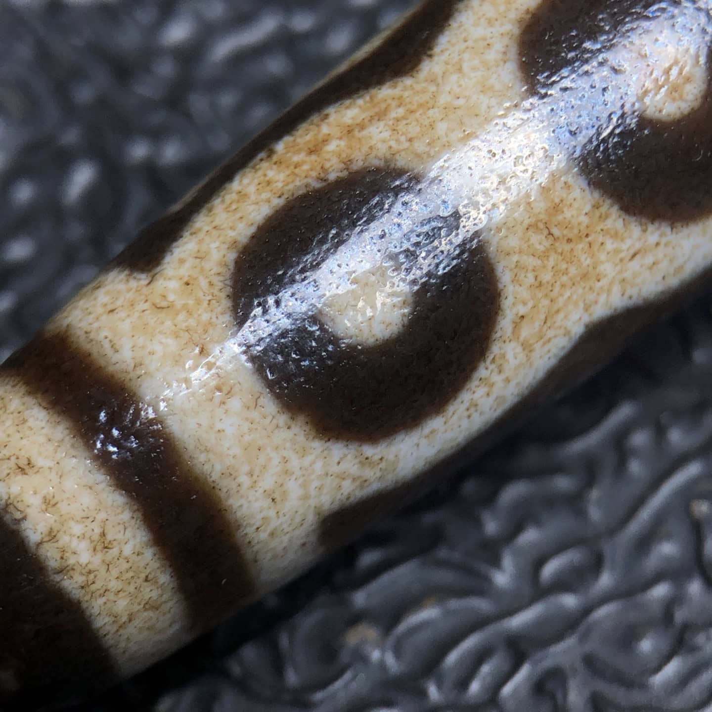 Chinese Natural Agate DZI Beads
